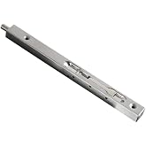 TOGU 10 Inch Stainless Steel Flush Bolt For Metal Doors - Lever Extension Lock, Matte Black