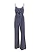 Glamaker Womens Casual Strap Striped Long Pants Jumpsuit Romper Sleeveless,Royal Blue,Medium