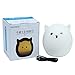 niceEshop(TM) Portable Silicone LED Colorful Baby Night Light, USB Rechargeable Children Night Lamp with Warm White, 7-Color Breathing, Single Color 3 Lighting Modes for Kids Adults Bedroom(A)