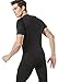 TSLA Men's UPF 50+ Quick Dry Short Sleeve Compression Shirts, Athletic Workout Shirt, Water Sports Rash Guard, Energetic Black, Medium