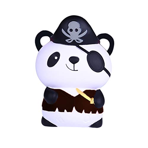 Mikilon Squishies Pirot Panda Slow Rising Kawaii Scented Soft Animal Squishies Kids Toys Decorative Props (White) - Thumbnail 4