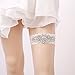 OURIZE Wedding Garters for Bride Lace Garter Belt Bridal Garter Set with Rhinestones (A)