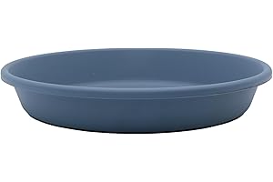 The HC Companies Flower Pot Saucers - Plastic Plant Saucer for Outdoors & Indoors - Traditional Design Plant Pot Trays for Wa