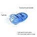 Deke Home - Pill Organizer AM PM, 2 Compartment Pill Box for Pocket or Purse, Small Daily Medicine Case, Travel Pill Holder, Easy Open Pill Container, Vitamins & Supplements (Blue, Pack of 2)