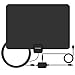 TV Antenna, Indoor Amplified Digital HDTV Antenna, 50 Mile Range With Detachable Amplifier Signal Booster For 1080P High Reception, USB Power Supply And 13.2' Coaxial Cable - Black