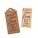 Ella Celebration Wooden Rubber Stamp for Tags, Key Bottle Openers (Key to Happiness)