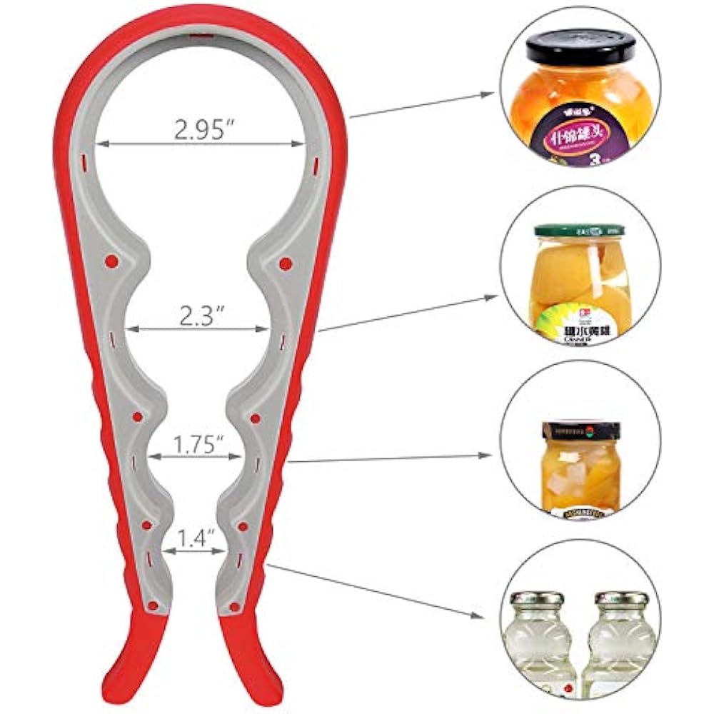 Easy Jar Bottle Opener Kit, 5in1 And 4in1 Multi Function Openers