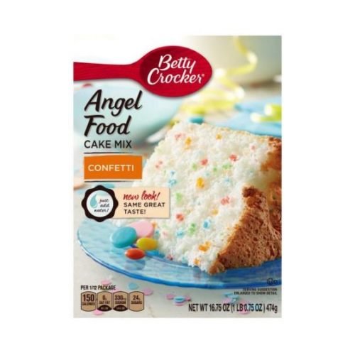 Betty Crocker Angel Food Confetti Cake Mix, 16.75 Ounce -- 12 per case.