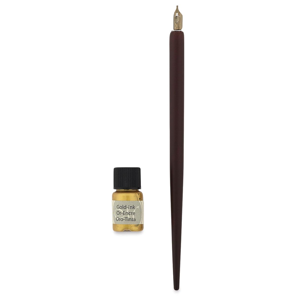 MANUSCRIPT Round Hand Nib, Holder & Ink (Gold Ink)