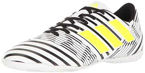 adidas Performance Men s Nemeziz 17.4 in Soccer-Shoes, White/Solar Yellow/Black, 7 Medium US