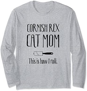 Unisex Cornish Rex Cat Gifts - Cornish Cat Shirt This is how I Roll 2XL Heather Grey