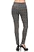 2LUV Women's Patterned Skinny Pants with Zippers