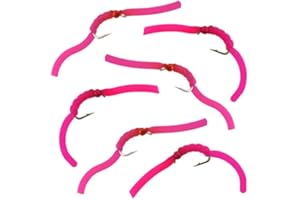 Thor Outdoor Squirmy Wormy Fly Fishing Set – Wet Worm Flies for Trout, Panfish, Bass