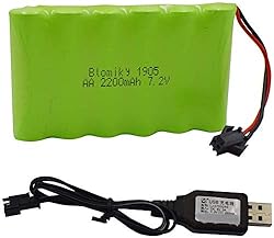 Blomiky 7.2V 2200mAh Ni-MH Rechargeable AA Battery