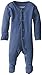 L'ovedbaby Unisex-Baby Organic Cotton Footed Overall, Slate, 0/3 Months