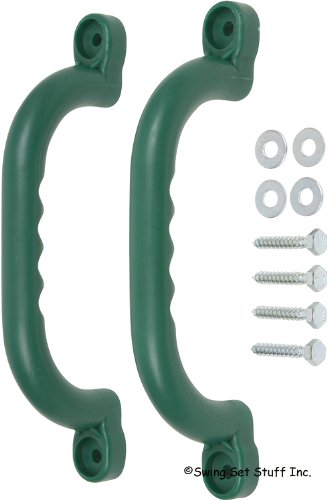 Swing Set Stuff Playground Handles with SSS Logo Sticker, Green, 10
