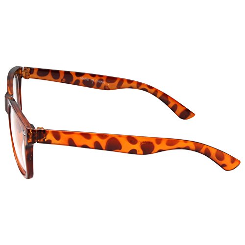 Kids Nerd Glasses Clear Lens Geek Fake for Costume Children's (Age 3-10) Tortoise