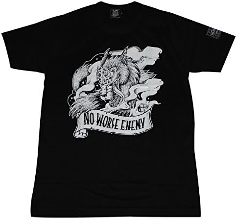 US &amp; THEM dragon rock punk old school tattoo T-Shirt Black / UAT50.2 size M