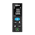 DEKOPRO Laser Distance Measure Device Large Digital LCD Display with Angle, Area, Volume and Pythagorean Mode Continuous Measurement Electronic Measuring Tool
