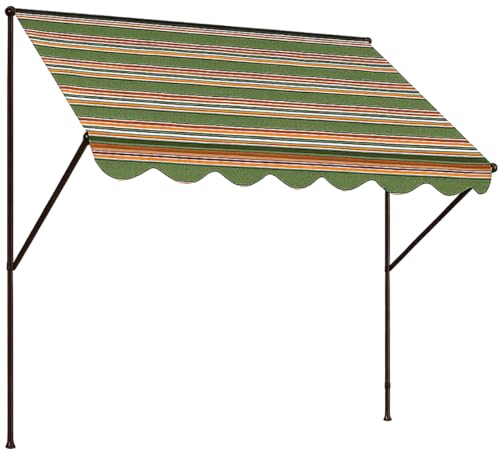 ANGERER Klemmmarkise Exklusiv grün gestreift, 150 cm