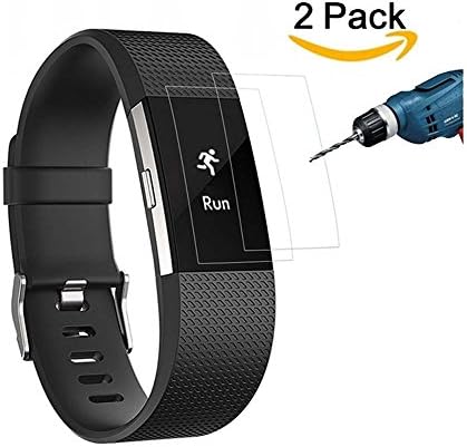 Fitbit Alta Screen Protector,Canica Premium Film Full Coverage Screen Protector for Fitbit Alta Clear HD Anti-Bubble Film (2 Pack)