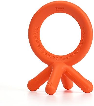 Comotomo Silicone Baby Teether, Orange 