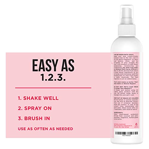 Natural Rapport Dog Cologne Spray - The Only Between Bath Spray Dogs Need, Convenient, Between-Bath Dog Deodorant Spray and Pet Urine Odor Eliminator Perfume (Female, 8 fl oz.)