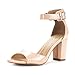 DREAM PAIRS Women's HHER Low Heel Pump Sandals