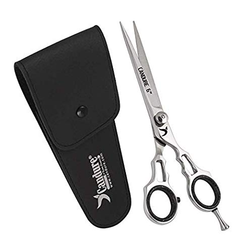 Candure Professional Barber Hair Cutting Scissors/Shears (6") Stainless Steel - Thumbnail 2
