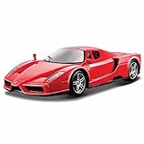 New 1:24 DISPLAY FERRARI RACE & PLAY - RED FERRARI ENZO Diecast Model Car By BBurago
