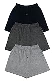 Texere Men's Bamboo Boxer Shorts (3-Pack, Black/Heather Gray/Heather Charcoal, Medium) Top Gifts for Boyfriend Son Brother MB6305-401-M