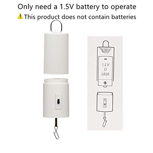 FENELY Wind Spinner Motor Battery Operated for Hanging Display Yard