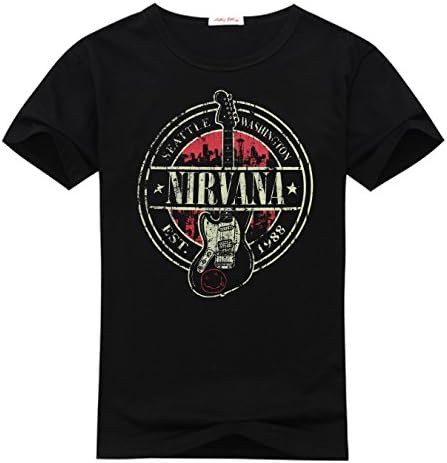 Dlaqdgog Men's Nirvana Seattle 1988 Short Sleeve T-Shirt Shirt