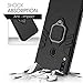 Ferilinso Case for Samsung Galaxy A20 / A30, Stylish Dual Layer Hard PC Back Case with Ring Grip Kickstand & Support Magnetic Car Mount Function Cover for Samsung Galaxy A20 / A30 Case (Black)