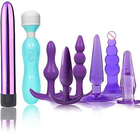 Body-Safe Silicone Six Toys Set Comfortable an~al B~UTT Pl~UG Pleasure Games Play Suitable for Experienced Users by Heatop