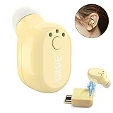 Bluetooth Earbud, GRDE Wireless Bluetooth Earpiece Mini Invisible Earphone Car Headphone with Mic and Magnetic USB Charger for iPhone 8 iPhone 7 Plus Samsung S8 Note8 Galaxy S9 Cell Phones (khaki)