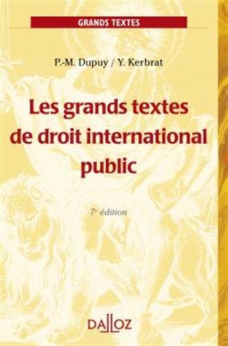 Les  grands textes de droit international public