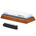 Sharpening Stone Set by IQPTech - 1000/6000 Grit Kitchen Knife Whetstone - Compatible with all Blades Knives Razors Tools and Much More - Polisher Includes Anti-slip Bamboo Base for Safe and Easy Use