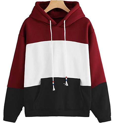 colour block hoodie