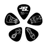 Planet Waves Joe Satriani Guitar Picks, Black, 10 pack, Heavy