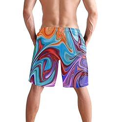 Aluy's boutique Men's Summer Cool Swim Trunks Quick