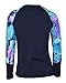 Private Island Women UPF 50+ Swimsuit Long Sleeve Top T Shirt Rash Guard Workout (XL, NwJV-rsrgt)