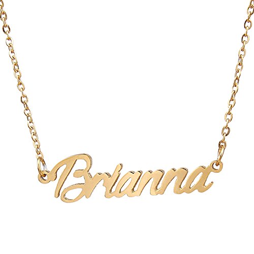 Aolo gold plated cursive names necklace friendship jewe…