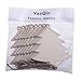 Christmas Wooden Crafts Hanging Ornaments Christmas Tree Decoration Unfinished Wood Cutouts for DIY Blank Slices to Paint (10PCs Christmas Tree Style)