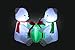 5 Foot Long Christmas Inflatable Two Cute Polar Bears Hug Gift Box LED Lights Decor Outdoor Indoor Holiday Decorations, Blow up Lighted Yard Decor, Lawn Inflatables Home Family Outside