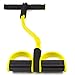 Total Resistance Fitness Band Home Workout Training System (Yellow - Medium Resistance)