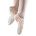 Danzcue Adult Split Sole Canvas Pink Ballet Slipper (11 M, Pink)