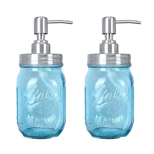 NM 2 Pack Mason Jar Soap Lotion Dispenser Lids & 2 Pack Mason Jar Flower Frog Insert Grid Lids for Regular Mouth Mason,Ball,Canning Jars - Thumbnail 3