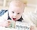 Natural Solid Wood Milestone Age Blocks (Multi-Color), Baby Age Photo Blocks