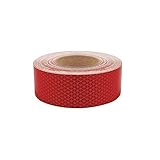 Oralite Reflective Tape, W 2 in, Red